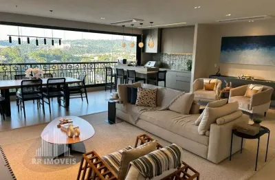 Rr7850 apartamento mobiliado 228m² condomínio atria alphaville - oportunidade - 4 suítes 4 vagas - barueri, sp - ótima localização