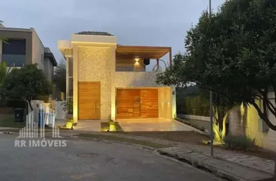 Rr7772 casa mobiliada 460m² condomínio residencial itahyê - oportunidade - 5 suítes 4 vagas - santana de parnaíba, sp - ótima localização