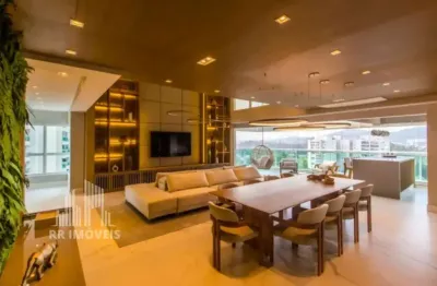 Rr8777 apartamento mobiliado 376m² condomínio the lake gramercy park - oportunidade - 3 suítes 4 vagas - barueri, sp - ótima localização - alphaville