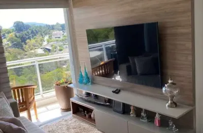 Rr9055 apartamento mobiliado 70m² condomínio wave - oportunidade - 1 dorms 2 vagas - barueri, sp - ótima localização - alameda leblon