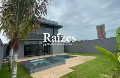 Casa em Condomínio Fechado Tamboré, alto padrão, Setor Sul com 4 suítes, Varanda Gourmet e Lazer Completo Uberlândia -MG