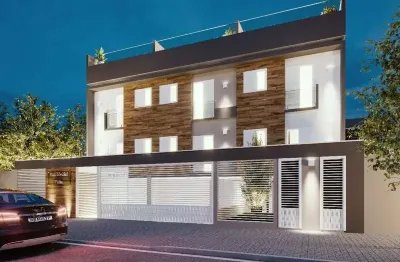 Cobertura com 109m², 2 dormitórios, banheiro, sala, cozinha, área de serviço, 2 vagas, santo andré, sp