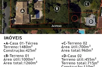 Casa na Estrada da Fazendinha 3 suítes comum terreno de 4400m2