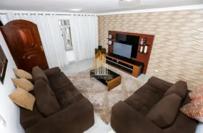 Sobrado residencial de 220m², possui 3 dormitórios, 1 sala, e 2 vagas, à venda na região de cursino.