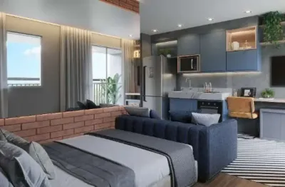 Condomínio welconx vila olímpia, studio residencial de 29m² com 1 dormitório, 1 banheiro, sem vaga.