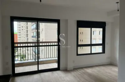 Condominio uwin brooklin, studio residencial de 32m² com 1 dormitório, sem vaga.