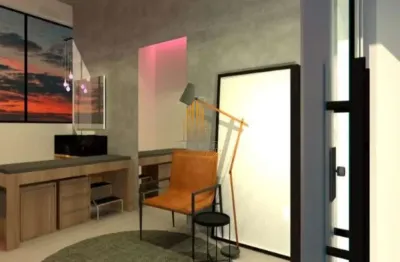 Condominio on flórida no brooklin, studio de 25m² com 1 dormitório, varanda.