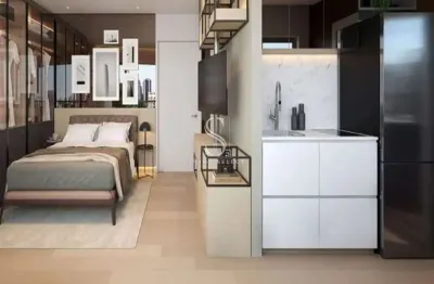Condomínio arvorys da vila madalena, studio á venda com 34m² 1 dormitórios, 1 banheiros, com sacada