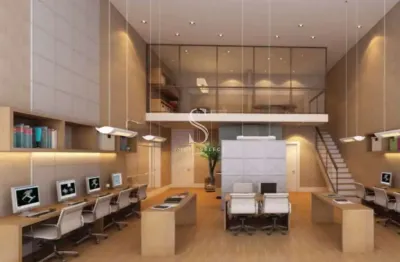 Edifício office garden - sala comercial de 52m² com banheiro, varanda e vaga.