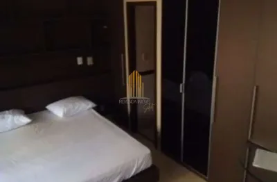 Condomínio meliá ibirapuera - studio de 28m² com quarto, cozinha, banheiro e vaga.