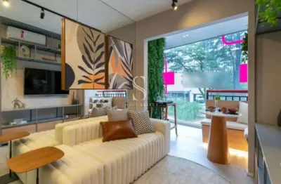 Edifício bracon perdizes - apartamento de 34m² com 2 quartos, sala, cozinha e banheiro.