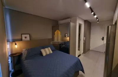 Condominio alle studios em campo belo - sp, studio mobiliado de 24m² com 1 dormitório, sem vaga.