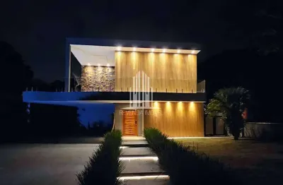 Casa de luxo no reserva santa maria: 5 suítes, 3 salas, 8 banheiros, 11 vagas em jardim do golf i, jandira-sp.