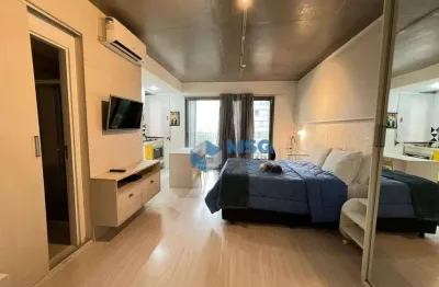 Studio Mobiliado com Terraço e Lazer Completo na Vila Olímpia