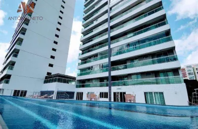 Apartamento com 3 dormitórios à venda, 81 m² por r$ 618.000,00 - engenheiro luciano cavalcante - fortaleza/ce