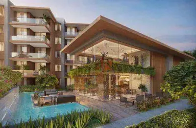 Apartamento à venda, 62 m² por r$ 735.284 bs wave - porto das dunas  - aquiraz/ce