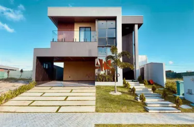 Casa com 4 dormitórios à venda, 214 m² por r$ 1.400.000,00 - cidade alpha - eusébio/ce