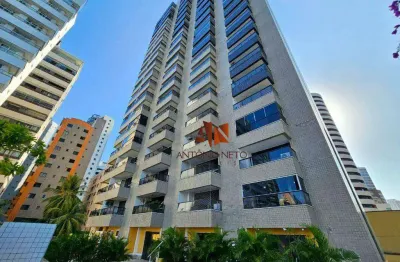 Flat com 1 dormitório à venda, 42 m² por r$ 590.000,00 - meireles - fortaleza/ce