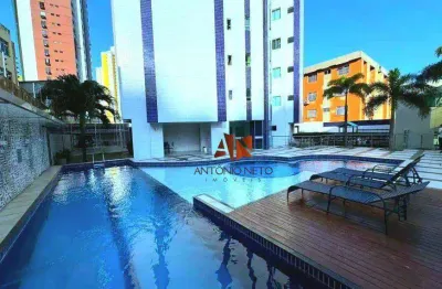 Condomínio joão nunes - apartamento com 3 quartos à venda, 100 m² por r$ 832.000 - fátima - fortaleza/ce