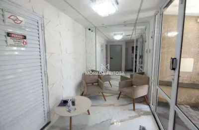 Ótimo apartamento Mobiliado na Vila Guilhermina,  2 quartos, com quintal, elevador panorâmico e 1 vaga coberta.