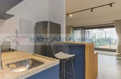 Apartamento com 1 dormitório para alugar, 41m² - Brooklin Paulista - São Paulo/SP