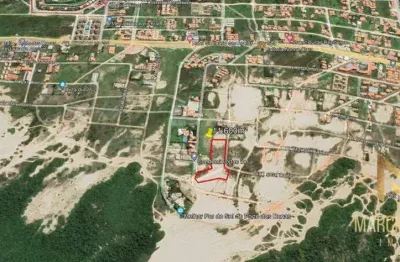 Terreno à venda, 11600 m² por r$ 2.850.000,00 - porto das dunas - aquiraz/ce