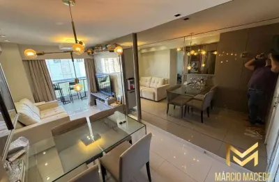 Apartamento com 2 dormitórios à venda, 74 m² por r$ 715.000,00 - engenheiro luciano cavalcante - fortaleza/ce