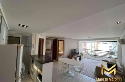 Apartamento com 1 dormitório à venda, 59 m² por r$ 470.000,00 - meireles - fortaleza/ce