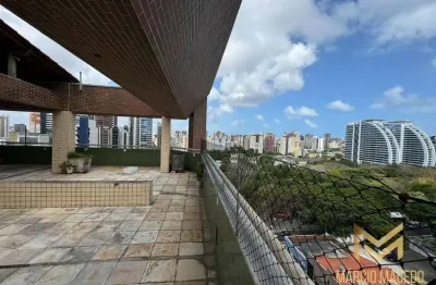 Cobertura plana à venda 3 suítes, 360 m² por r$ 1.690.000 - aldeota - fortaleza/ce
