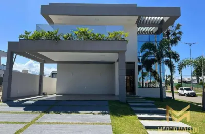 Casa com 4 suítes à venda, 338 m² por r$ 1.990.000 - cidade alpha - eusébio/ce