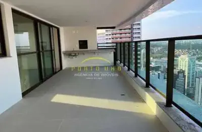 Apartamento 4 suítes, andar alto,  no palazzo unique, caminho das árvores — lazer, conforto e exclu