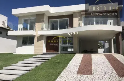 Casa em condomínio para venda em camaçari, abrantes, 4 dormitórios, 4 suítes, 4 banheiros, 4 vagas