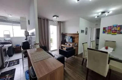 Lindo apartamento com 57m², 2 dormitórios (1 suíte), 1 vaga de garagem, condomínio com lazer comple