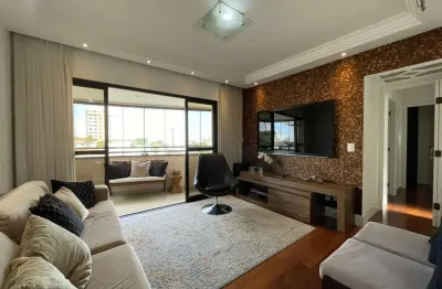 Apartamento mobiliado de alto padrão para alugar no anália franco ao lado do parque ceret – 107m² d