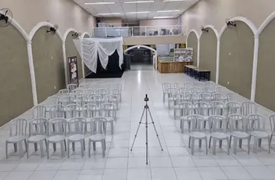 Galpão / barracão para locação, com 500 m³, ideal para salçao de festas, igrejas, empresa de evento