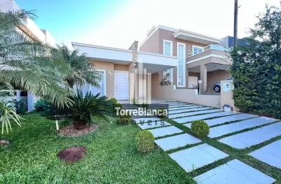 Casa mobiliada com piscina para locação, 3 quartos sendo 1 suíte, 4 vagas, 179m², cond. residencial