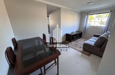 Locação - apartamento mobiliado com 3 quartos, 1 vaga, edifício ilha santorini, uvaranas.