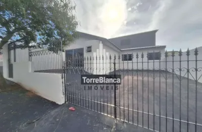 Galpão / barracão para locação, 3 quartos, quintal amplo, 4 vagas, jardim carvalho - ponta grossa/p