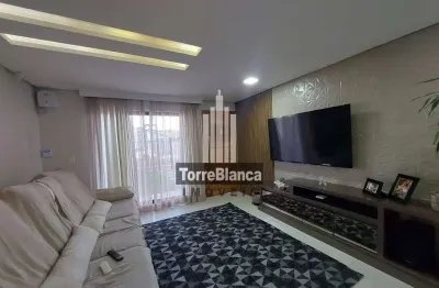 Locação - sobrado com 3 quartos (sendo 2 suítes), 2 vagas, sacada com churrasqueira, uvaranas.