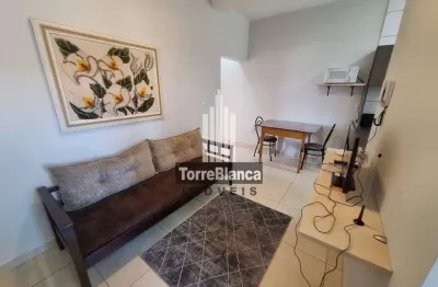 Locação - apartamento mobiliado, 1 quarto, 1 vaga de garagem, neves.