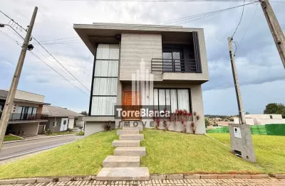 Locação - Casa de Alto Padrão, 3 quartos sendo 1 suíte, 2 vagas, Área gourmet, Condomínio Ecoville