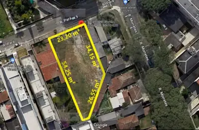 Terreno à venda na Rua Pará, Água Verde, Curitiba, 1050 m2 por R$ 2.750.000