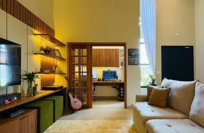 Casa térrea com varanda Gourmet disponível para venda em Condomínio.