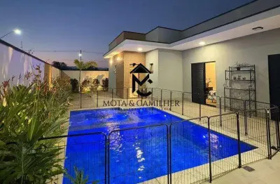 Casa térrea com 3 suítes e linda área gourmet à venda em condomínio