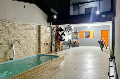 Sobrado com Piscina e Área Gourmet disponível para locação em Taubaté