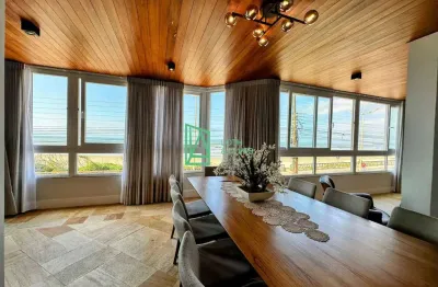 Apartamento frente mar com 05 suites à venda, mobiliado gravatá, navegantes - sc
