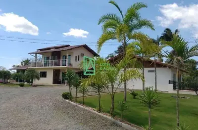 Chácara de 1.500 m  à venda com area de festas e salas comerciais no escalvados, navegantes - sc