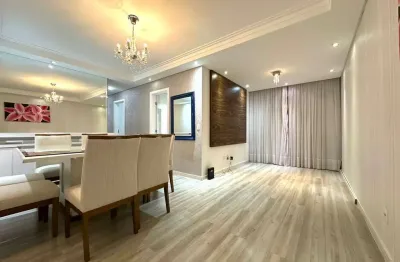 Apartamento semi-mobiliado de 70m² com 3 quartos e 1 vaga no campo comprido