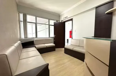 Sala comercial semi-mobiliada com 58m² no centro de são jose dos pinhais