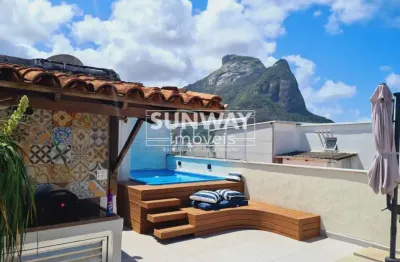 Cobertura Exclusiva no Jardim Oceânico com Vista para a Pedra da Gávea e Piscina Privativa